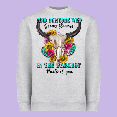 Find Someone Who In The Darkest Parts Of You Heavyweight Sweatshirt Designed By Texasbilliewilder