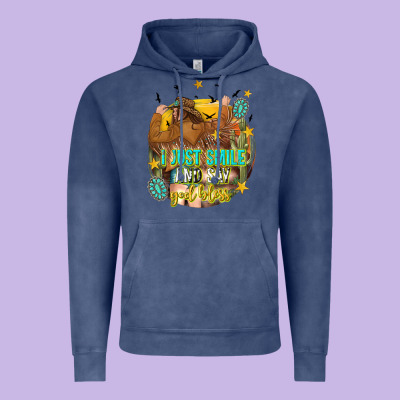 Vintage Hoodie i just smile and say god bless