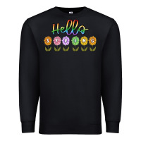 Black hello spring Premium Sweatshirt - MaliasSmallBusiness