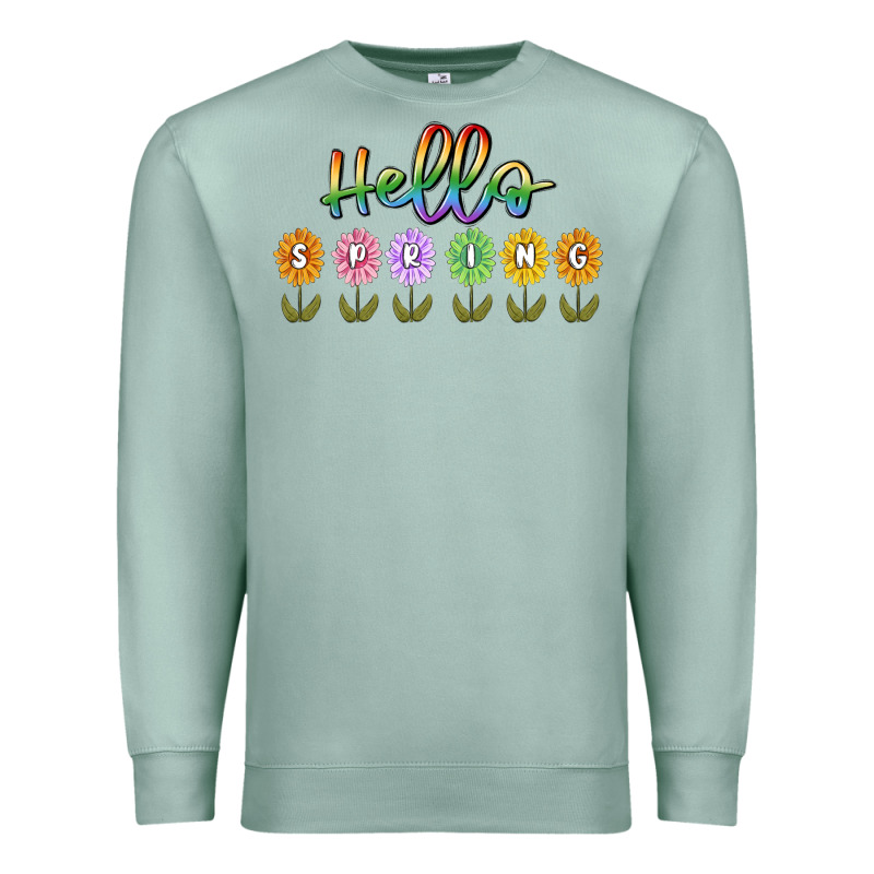 Hello Spring Premium Sweatshirt by MaliasSmallBusiness | Teevron