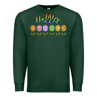 Sports Green hello spring Premium Sweatshirt - MaliasSmallBusiness