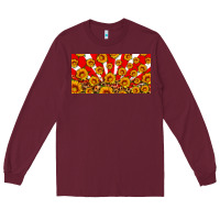 Burgundy usa sunflowers leopard license plate Long Sleeve Tee - HRA Design Shop