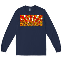 Navy usa sunflowers leopard license plate Long Sleeve Tee - HRA Design Shop