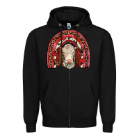 Black valentines hereford rainbow Zipper Hoodie - JahusDesignShop