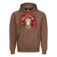Chestnut valentines hereford rainbow Zipper Hoodie - JahusDesignShop