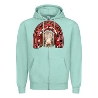 Seafoam valentines hereford rainbow Zipper Hoodie - JahusDesignShop