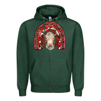 Sports Green valentines hereford rainbow Zipper Hoodie - JahusDesignShop
