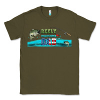Army Green reely awesome dad  libbey glass Classic Tee - HRA Design Shop