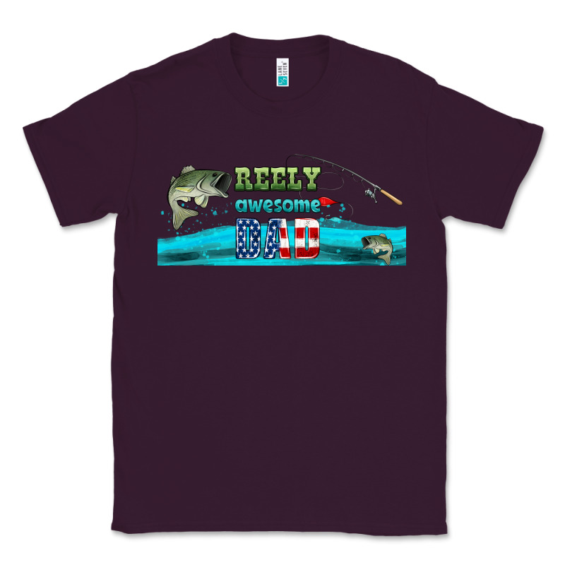 Reely Awesome Dad  Libbey Glass Classic Tee by HRA Design Shop | Teevron