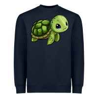 Navy cute turtle Heavyweight Sweatshirt - Zillion Design Studio
