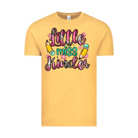 Vintage Mustard little miss kindergarten Vintage Tee - Zillion Design Studio