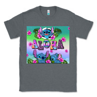 Charcoal Heather aloha stitch Classic Tee - AdoDesignShop