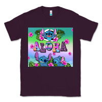Plum aloha stitch Classic Tee - AdoDesignShop
