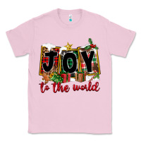 Bubblegum Pink Joy To The World Classic Tee - FaDigitalArtStudio