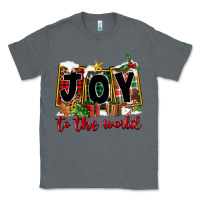 Charcoal Heather Joy To The World Classic Tee - FaDigitalArtStudio