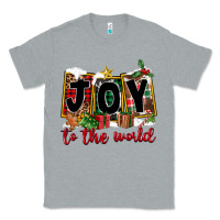 Heather Grey Joy To The World Classic Tee - FaDigitalArtStudio