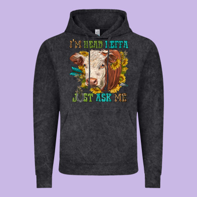 Im Head Heffa Just Ask Me Vintage Hoodie Designed By Texasbilliewilder