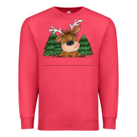 Cardinal Personalized Christmas deer Premium Sweatshirt - MaliasSmallBusiness