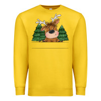 Lemon Personalized Christmas deer Premium Sweatshirt - MaliasSmallBusiness