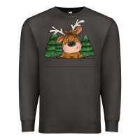 Smoke Personalized Christmas deer Premium Sweatshirt - MaliasSmallBusiness