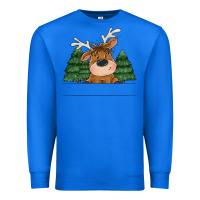 True Royal Personalized Christmas deer Premium Sweatshirt - MaliasSmallBusiness