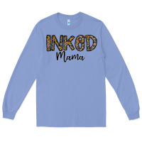 Colony Blue ınked mama Long Sleeve Tee - CowhideDigitalArt