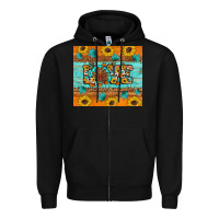 Black Sunflower Leopard Thanksgiving Love Zipper Hoodie - Artiststas