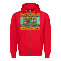 Red Sunflower Leopard Thanksgiving Love Zipper Hoodie - Artiststas