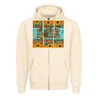 Sandshell Sunflower Leopard Thanksgiving Love Zipper Hoodie - Artiststas