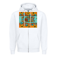 Sunflower Leopard Thanksgiving Love Zipper Hoodie | Teevron