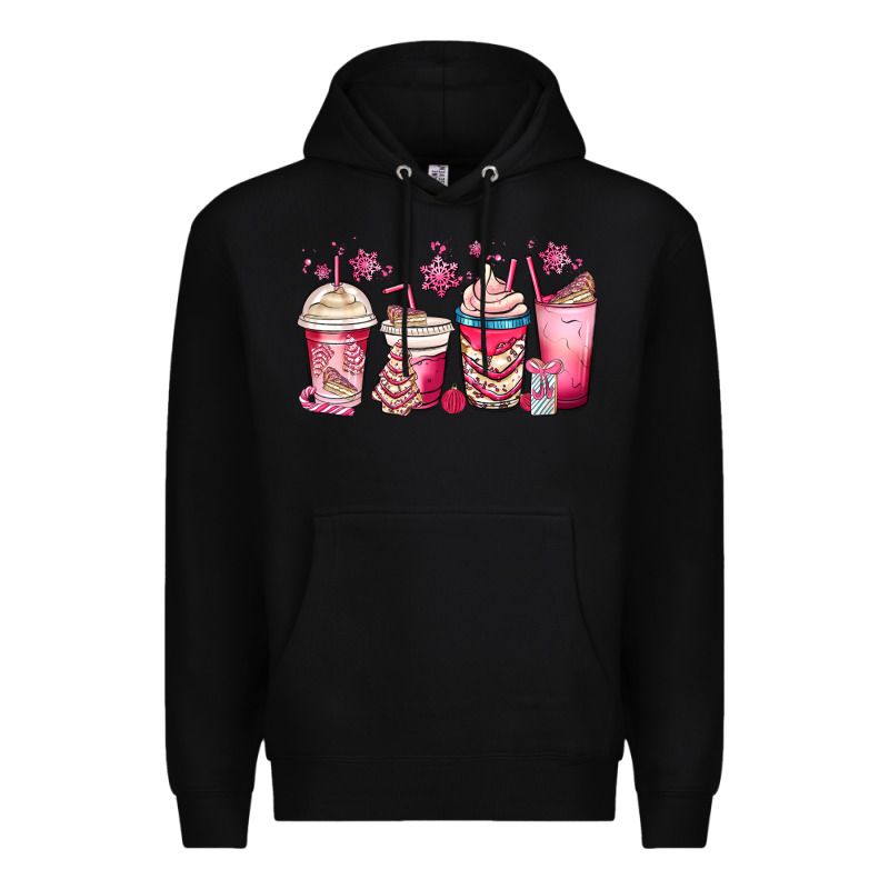 Christmas Debbie Cake White Coffee Cups Premium Hoodie by MaliasSmallBusiness | Teevron