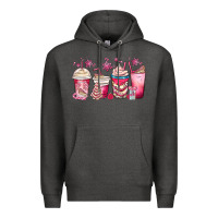 Charcoal Heather christmas debbie cake white coffee cups Premium Hoodie - MaliasSmallBusiness