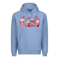 Colony Blue christmas debbie cake white coffee cups Premium Hoodie - MaliasSmallBusiness