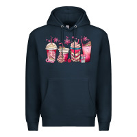 Navy christmas debbie cake white coffee cups Premium Hoodie - MaliasSmallBusiness