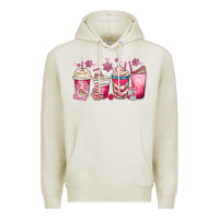 Oatmeal Heather christmas debbie cake white coffee cups Premium Hoodie - MaliasSmallBusiness