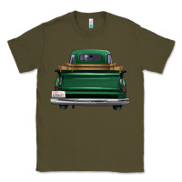 Army Green western green truck back view Classic Tee - FaDigitalArtStudio