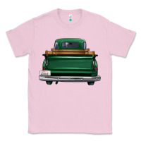 Bubblegum Pink western green truck back view Classic Tee - FaDigitalArtStudio