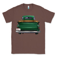 Chestnut western green truck back view Classic Tee - FaDigitalArtStudio