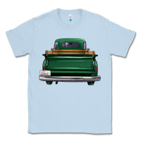 Dusty Blue western green truck back view Classic Tee - FaDigitalArtStudio
