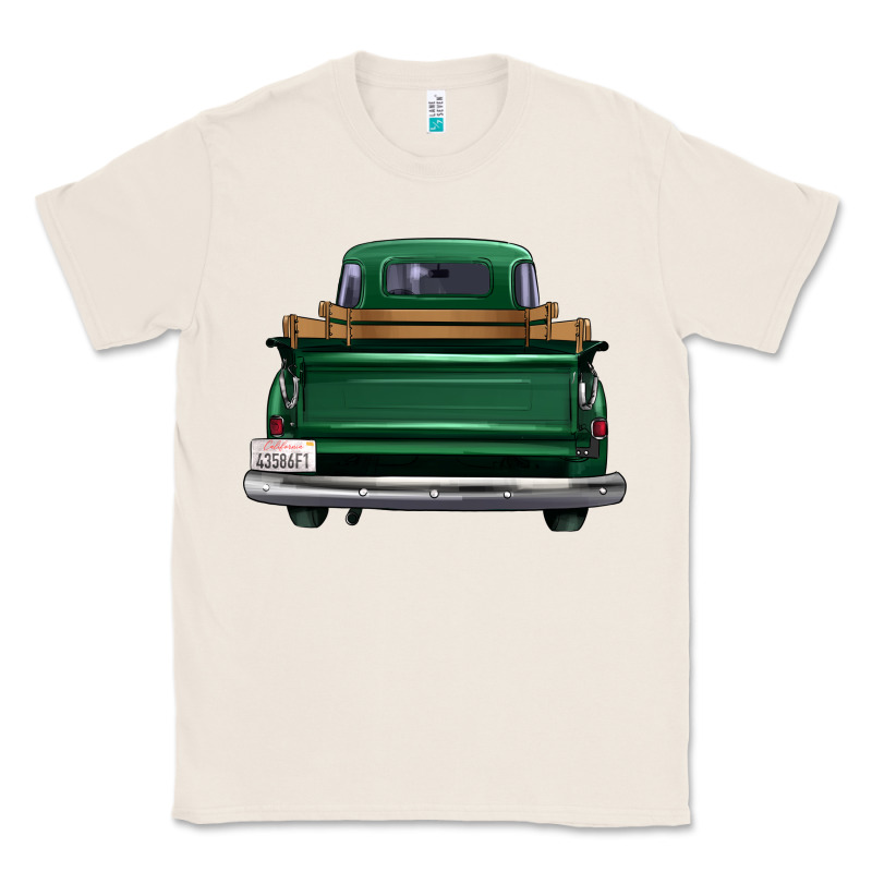 Western Green Truck Back View Classic Tee by FaDigitalArtStudio | Teevron