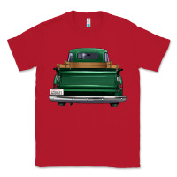 Red western green truck back view Classic Tee - FaDigitalArtStudio