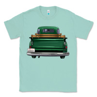 Seafoam western green truck back view Classic Tee - FaDigitalArtStudio