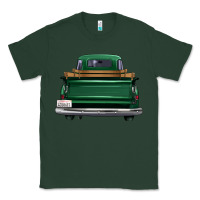 Sports Green western green truck back view Classic Tee - FaDigitalArtStudio