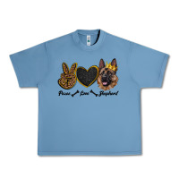 Pebble Blue peace love shepherd Urban Heavy Tee - RanaPortraitStore