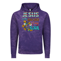 Cloud Purple jesus is the anchor of my soul Vintage Hoodie - texasbilliewilder