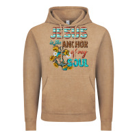 Vintage Coffee jesus is the anchor of my soul Vintage Hoodie - texasbilliewilder