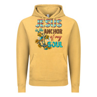 Vintage Mustard jesus is the anchor of my soul Vintage Hoodie - texasbilliewilder
