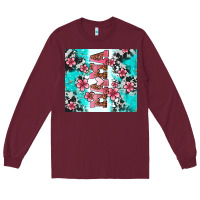 Burgundy floral mama Long Sleeve Tee - AdoDesignShop