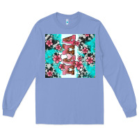 Colony Blue floral mama Long Sleeve Tee - AdoDesignShop