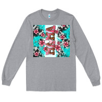 Heather Grey floral mama Long Sleeve Tee - AdoDesignShop